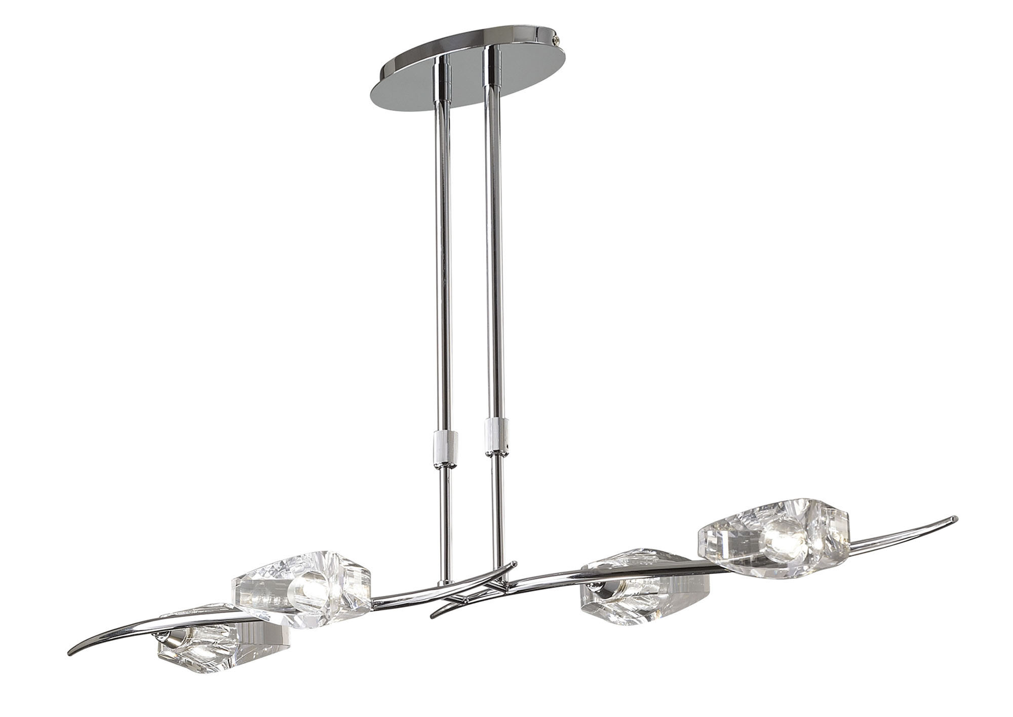 Eclipse Polished Chrome Ceiling Lights Mantra Linear Fittings